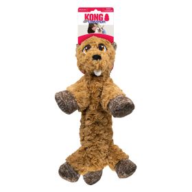 KONG Low Stuff Flopzie Beaver Dog Toy 1ea/MD