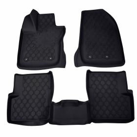 Custom Fit Floor Mats Heavy Duty Rubber Floor Mats Fits Jeep Renegade 2016 2017 2018 - 3 Piece (Front, Rear, Full Set Liners)