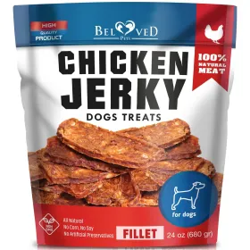 Chicken Jerky Dog Treats 1.5 Lb Human Grade Pet Snacks Grain Free Organic Meat All Natural High Protein Dried Strips Best Chews For Training Smal (Option: Beloved Pets)