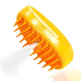 Cat Steam Brush For Shedding - 3 In 1 Pet Steam Brush For Cat And Dog, Rechargeable Steamy Cat Water Brush, Spritz Defur Comb For Cats, Steamer B (Option: Yellow)