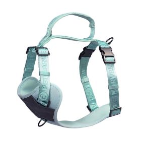 PETMARVEL Adjustable Embroidered Stylish Dog Harness (Option: Mint Green-XLarge)