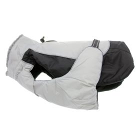 Alpine All-Weather Dog Coat (Color: Black and Gray, size: 2X-Large)