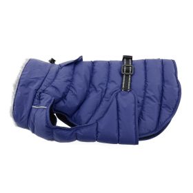 Alpine Extreme Weather Puffer Coat (Color: Navy Blue, size: 4X-Large)