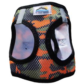 American River Choke Free Dog Harness Camouflage Collection (Color: Orange Camo, size: 2X-Large)