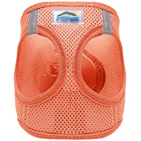 American River Solid Ultra Choke Free Dog Harness (Color: Coral, size: large)