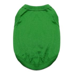 Cotton Dog Tank (Color: Emerald Green, size: medium)