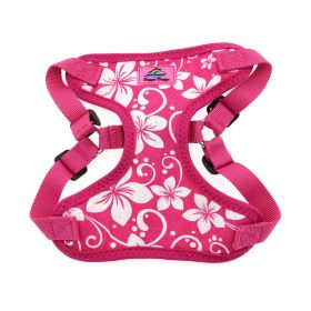 Wrap and Snap Choke Free Dog Harness by Doggie Design (Color: Pink Hibiscus, size: large)