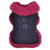 Sherpa-Lined Dog Harness Coat